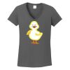 Ladies Heavy Cotton ™ 100% Cotton V Neck T Shirt Thumbnail