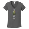 Ladies Heavy Cotton ™ 100% Cotton V Neck T Shirt Thumbnail