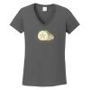 Ladies Heavy Cotton ™ 100% Cotton V Neck T Shirt Thumbnail