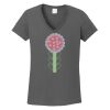 Ladies Heavy Cotton ™ 100% Cotton V Neck T Shirt Thumbnail