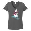 Ladies Heavy Cotton ™ 100% Cotton V Neck T Shirt Thumbnail