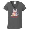 Ladies Heavy Cotton ™ 100% Cotton V Neck T Shirt Thumbnail