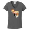 Ladies Heavy Cotton ™ 100% Cotton V Neck T Shirt Thumbnail