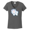 Ladies Heavy Cotton ™ 100% Cotton V Neck T Shirt Thumbnail