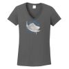 Ladies Heavy Cotton ™ 100% Cotton V Neck T Shirt Thumbnail