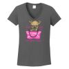 Ladies Heavy Cotton ™ 100% Cotton V Neck T Shirt Thumbnail