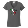 Ladies Heavy Cotton ™ 100% Cotton V Neck T Shirt Thumbnail