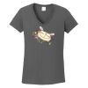 Ladies Heavy Cotton ™ 100% Cotton V Neck T Shirt Thumbnail