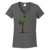 Ladies Heavy Cotton ™ 100% Cotton V Neck T Shirt Thumbnail