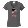 Ladies Heavy Cotton ™ 100% Cotton V Neck T Shirt Thumbnail