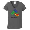 Ladies Heavy Cotton ™ 100% Cotton V Neck T Shirt Thumbnail
