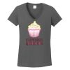 Ladies Heavy Cotton ™ 100% Cotton V Neck T Shirt Thumbnail