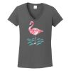 Ladies Heavy Cotton ™ 100% Cotton V Neck T Shirt Thumbnail