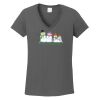 Ladies Heavy Cotton ™ 100% Cotton V Neck T Shirt Thumbnail
