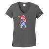 Ladies Heavy Cotton ™ 100% Cotton V Neck T Shirt Thumbnail
