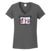 Ladies Heavy Cotton ™ 100% Cotton V Neck T Shirt Thumbnail