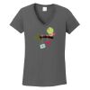 Ladies Heavy Cotton ™ 100% Cotton V Neck T Shirt Thumbnail