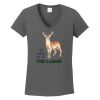 Ladies Heavy Cotton ™ 100% Cotton V Neck T Shirt Thumbnail
