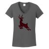 Ladies Heavy Cotton ™ 100% Cotton V Neck T Shirt Thumbnail