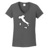 Ladies Heavy Cotton ™ 100% Cotton V Neck T Shirt Thumbnail