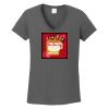 Ladies Heavy Cotton ™ 100% Cotton V Neck T Shirt Thumbnail