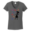 Ladies Heavy Cotton ™ 100% Cotton V Neck T Shirt Thumbnail