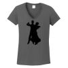 Ladies Heavy Cotton ™ 100% Cotton V Neck T Shirt Thumbnail