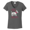 Ladies Heavy Cotton ™ 100% Cotton V Neck T Shirt Thumbnail
