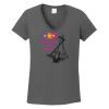Ladies Heavy Cotton ™ 100% Cotton V Neck T Shirt Thumbnail