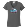 Ladies Heavy Cotton ™ 100% Cotton V Neck T Shirt Thumbnail