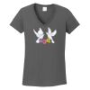 Ladies Heavy Cotton ™ 100% Cotton V Neck T Shirt Thumbnail