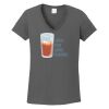 Ladies Heavy Cotton ™ 100% Cotton V Neck T Shirt Thumbnail