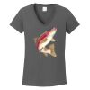 Ladies Heavy Cotton ™ 100% Cotton V Neck T Shirt Thumbnail