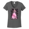 Ladies Heavy Cotton ™ 100% Cotton V Neck T Shirt Thumbnail