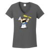 Ladies Heavy Cotton ™ 100% Cotton V Neck T Shirt Thumbnail