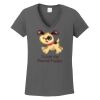 Ladies Heavy Cotton ™ 100% Cotton V Neck T Shirt Thumbnail