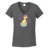 Ladies Heavy Cotton ™ 100% Cotton V Neck T Shirt Thumbnail