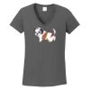 Ladies Heavy Cotton ™ 100% Cotton V Neck T Shirt Thumbnail