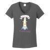 Ladies Heavy Cotton ™ 100% Cotton V Neck T Shirt Thumbnail