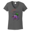 Ladies Heavy Cotton ™ 100% Cotton V Neck T Shirt Thumbnail