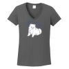 Ladies Heavy Cotton ™ 100% Cotton V Neck T Shirt Thumbnail