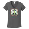 Ladies Heavy Cotton ™ 100% Cotton V Neck T Shirt Thumbnail