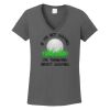 Ladies Heavy Cotton ™ 100% Cotton V Neck T Shirt Thumbnail