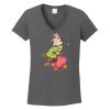 Ladies Heavy Cotton ™ 100% Cotton V Neck T Shirt Thumbnail