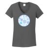 Ladies Heavy Cotton ™ 100% Cotton V Neck T Shirt Thumbnail