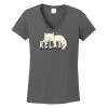 Ladies Heavy Cotton ™ 100% Cotton V Neck T Shirt Thumbnail