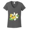 Ladies Heavy Cotton ™ 100% Cotton V Neck T Shirt Thumbnail
