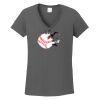 Ladies Heavy Cotton ™ 100% Cotton V Neck T Shirt Thumbnail