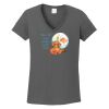 Ladies Heavy Cotton ™ 100% Cotton V Neck T Shirt Thumbnail