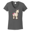 Ladies Heavy Cotton ™ 100% Cotton V Neck T Shirt Thumbnail